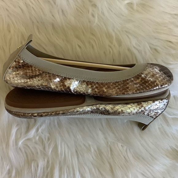 New Yosi Samar Samara Metallic Ballet Flats Sz-8 - Picture 5 of 9